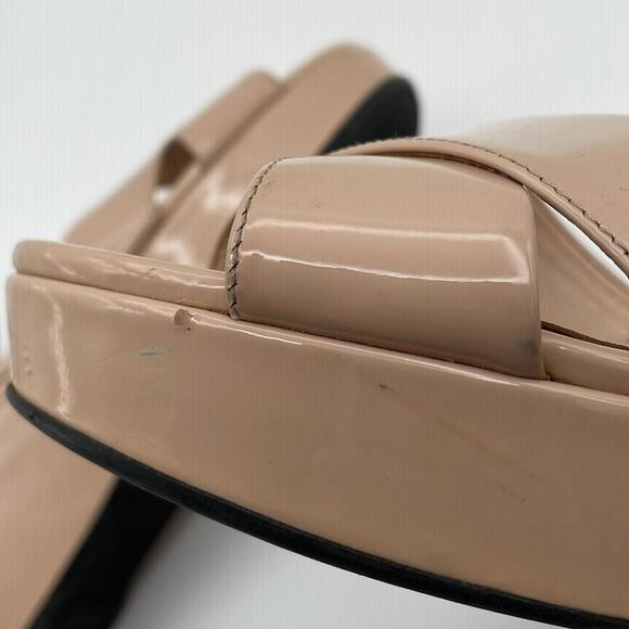 Prada - Platform WEdge Sandal - Cream Neutral - Size 41 or 8 - Picture 10 of 15